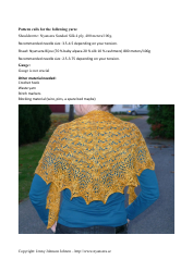 Flower Shawl Knitting Pattern - Jenny Johnson Johnen, Page 2