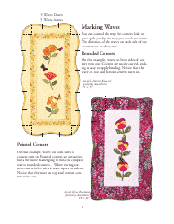 Scallop, Wave, and Vine Quilt Pattern Template, Page 4