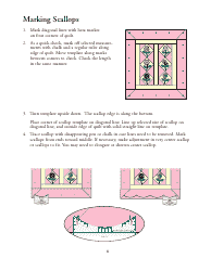 Scallop, Wave, and Vine Quilt Pattern Template, Page 8