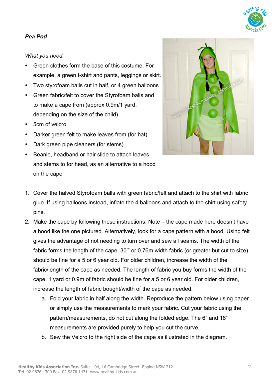 Pumpkin Costume Bodice Template, Page 5