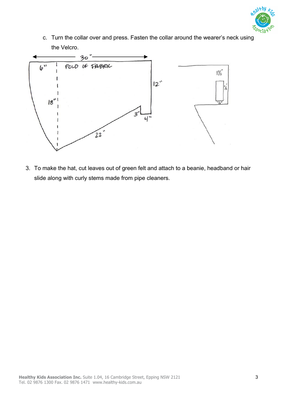 Pumpkin Costume Bodice Template, Page 6