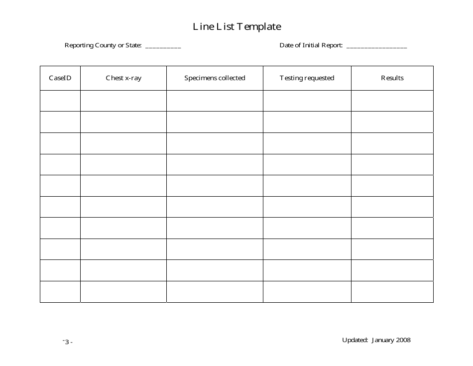 Line List Template, Page 3