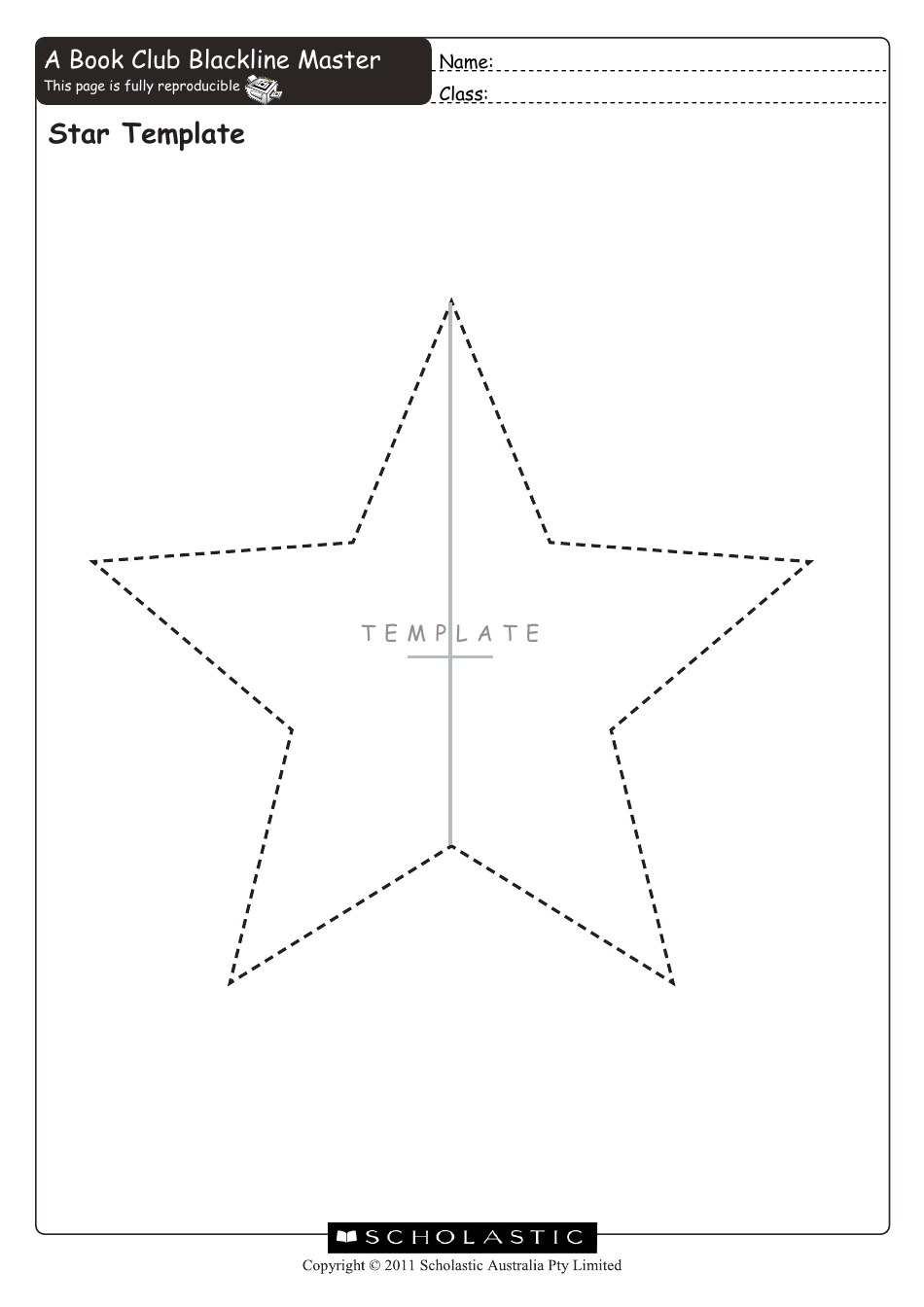 Star Template - Scholastic Download Printable PDF | Templateroller