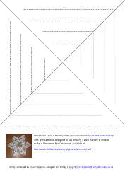 Document preview: Paper Christmas Star Template