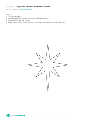 Document preview: Star Ornament Templates - Martha Stewart Living Omnimedia