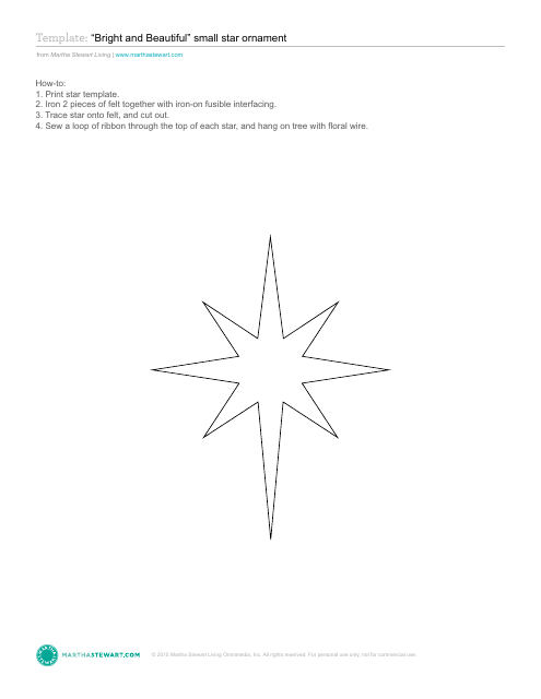 Star Ornament Templates - Martha Stewart Living Omnimedia