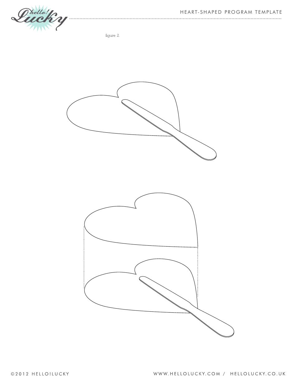 Handmade Heart-Shaped Wedding Program Template - Hello!lucky, Page 3