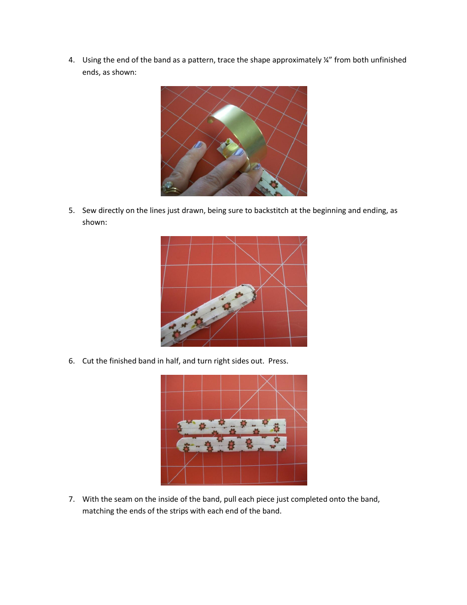 Flower Pincushion Bracelet Template - Cute Quilt Patterns, Page 3