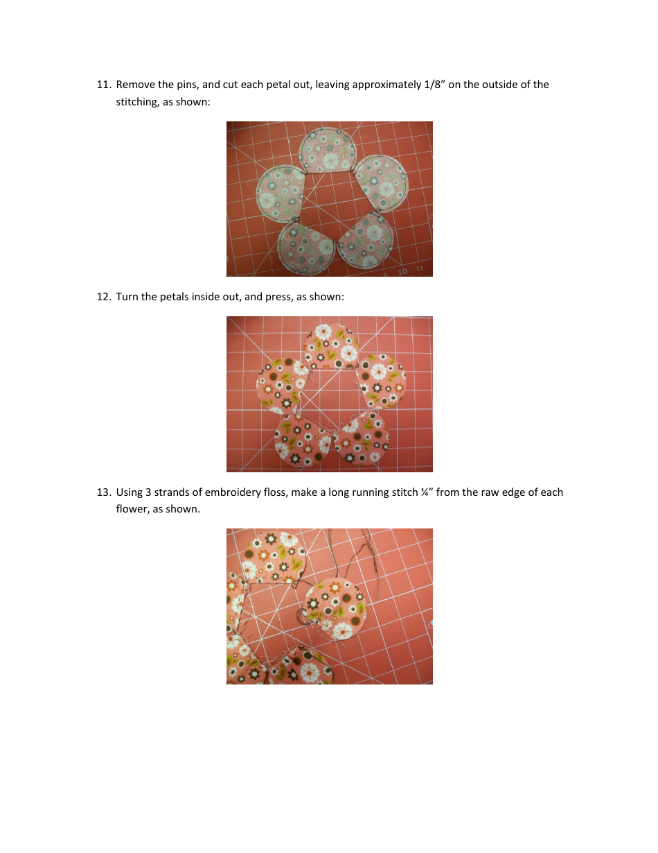 Flower Pincushion Bracelet Template - Cute Quilt Patterns, Page 5