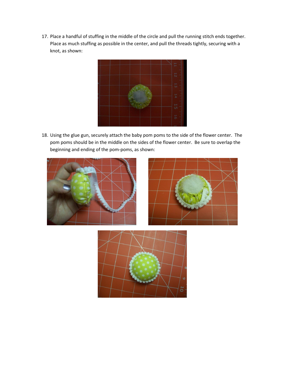 Flower Pincushion Bracelet Template - Cute Quilt Patterns, Page 7