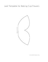 Document preview: Leaf Template for Baking Cup Flowers
