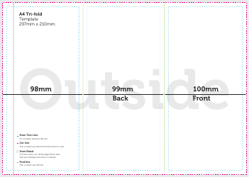 Document preview: A4 Tri-fold Template