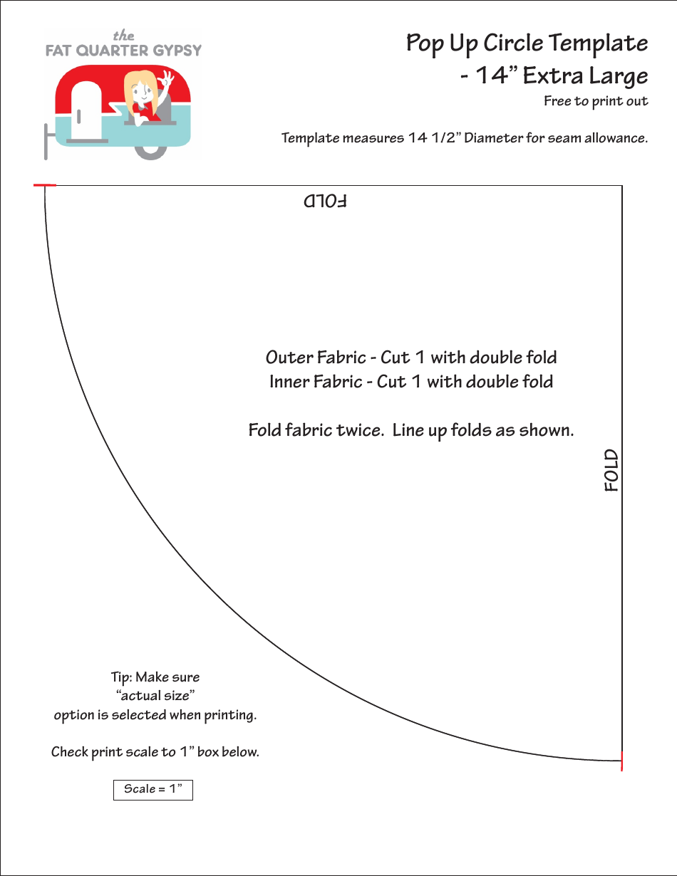 14 Inch Pop up Circle Template Download Printable PDF | Templateroller