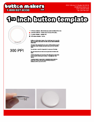 Document preview: 1 1/4 Inch Button Template