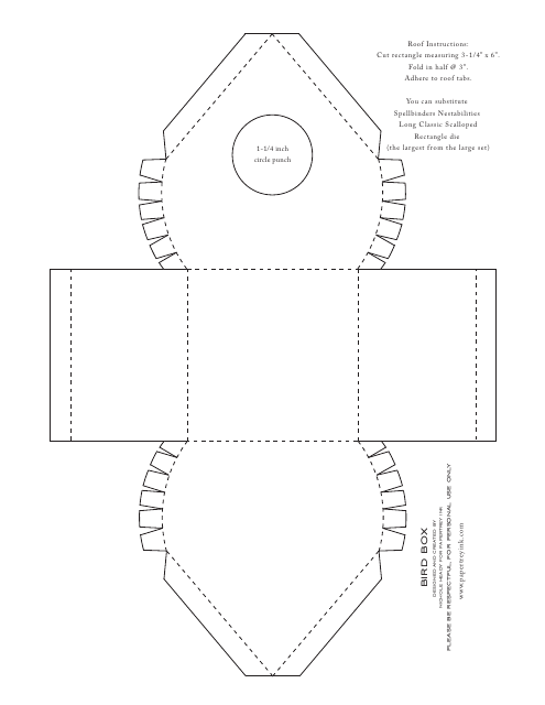 Bird Box Craft Template - Downloadable PDF Printable