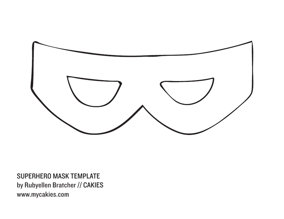 Superhero Mask Template - Rubyellen Bratcher Download Printable PDF ...