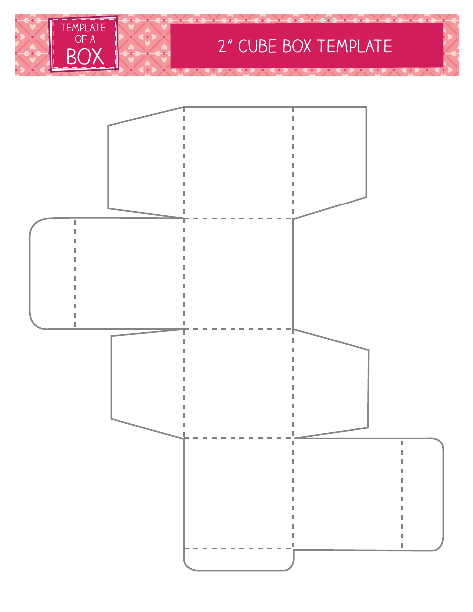 2" Cube Box Template Download Printable PDF | Templateroller