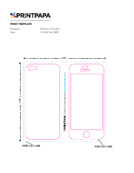 Document preview: Iphone 5/5s Skin Template