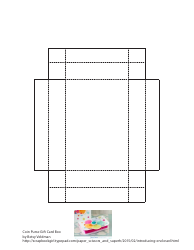 Document preview: Coin Purse Gift Card Box Template
