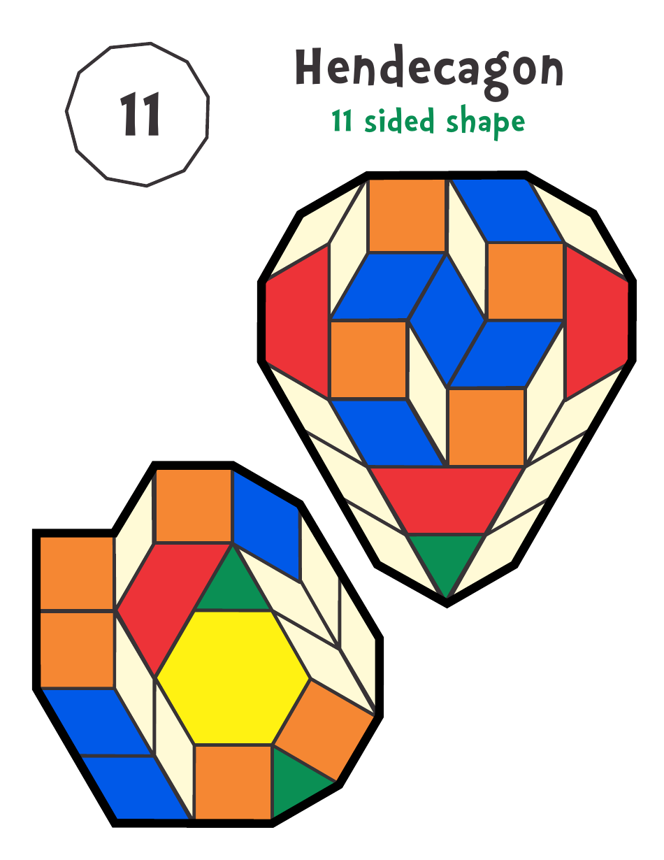 Pattern Block Templates - Shapes, Page 20