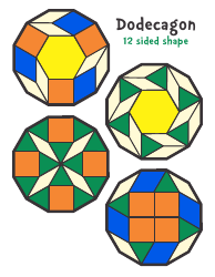 Pattern Block Templates - Shapes, Page 24