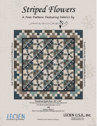 Document preview: Striped Flowers Quilt Pattern Templates - Lynette Anderson Designs
