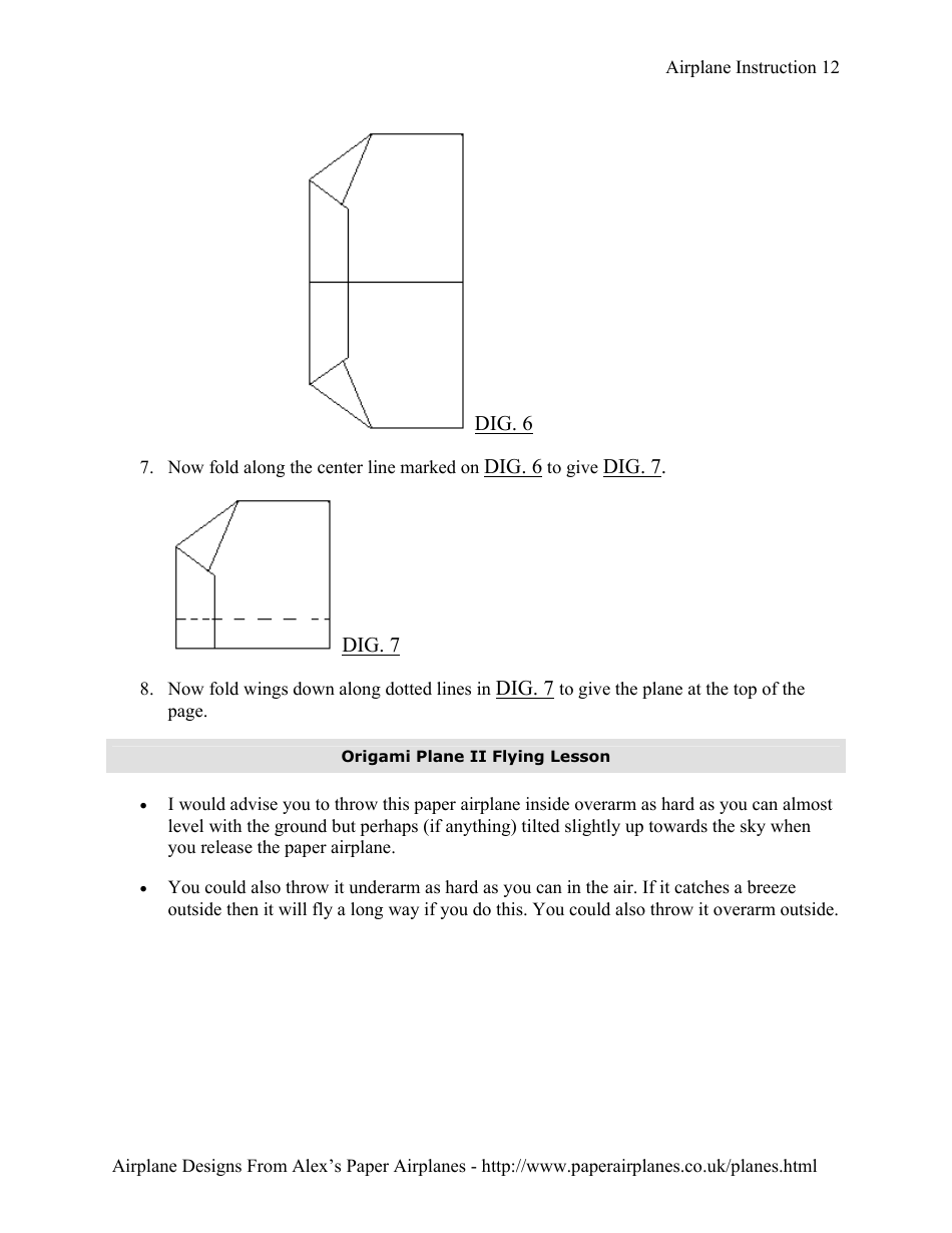 Rapier Paper Airplane Design, Page 12