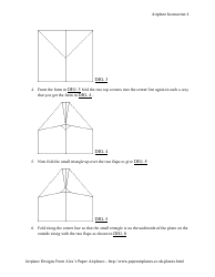 Rapier Paper Airplane Design, Page 4