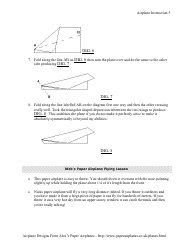 Rapier Paper Airplane Design, Page 5