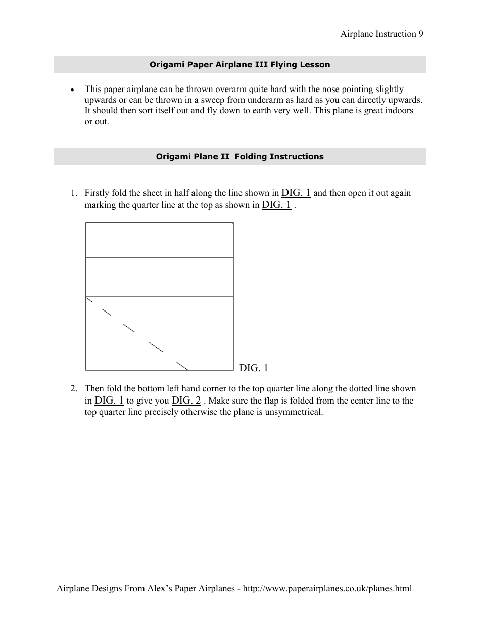 Rapier Paper Airplane Design, Page 9