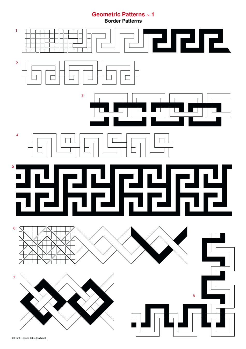Geometric Pattern Templates - Frank Tapson, Page 6