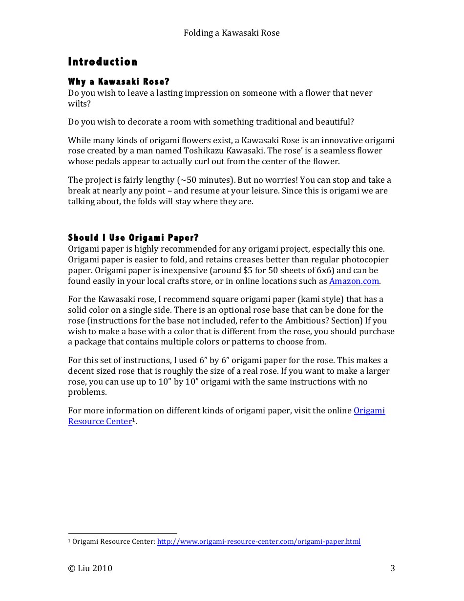 Kawasaki Rose Origami - Liu, Page 3