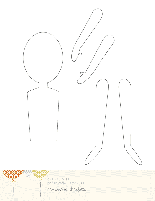Articulated Paper Doll Template - Printable DIY Cutout Toy