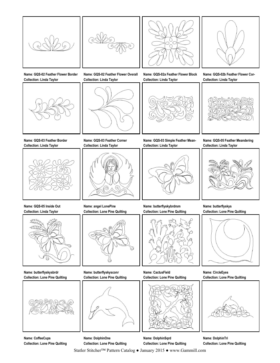 Stitching Pattern Templates, Page 15