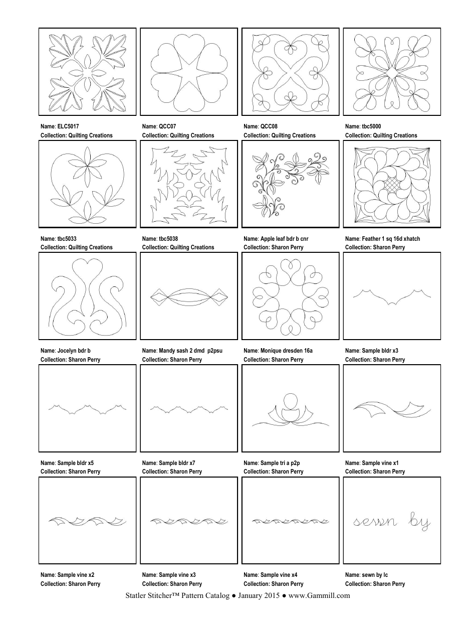 Stitching Pattern Templates, Page 23