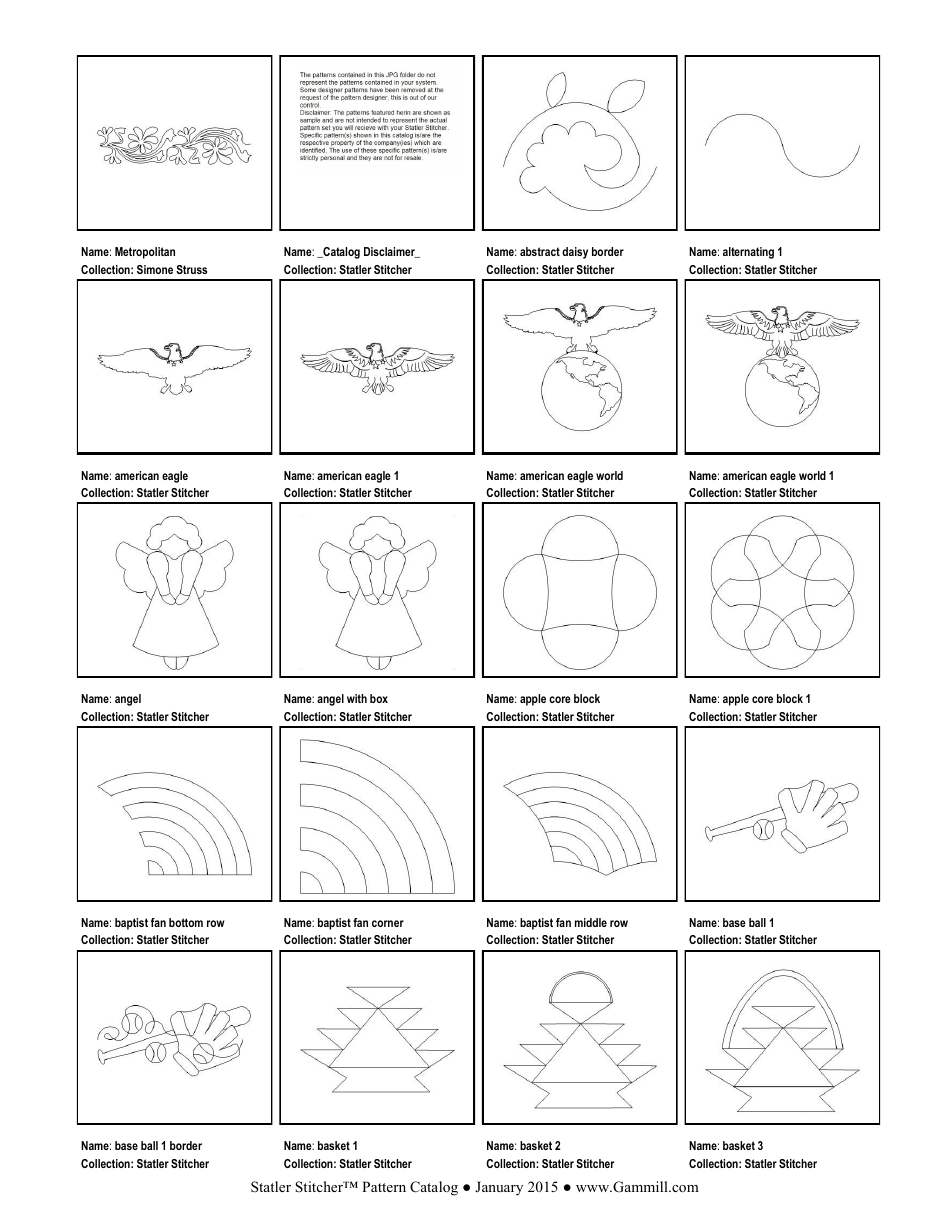 Stitching Pattern Templates, Page 24