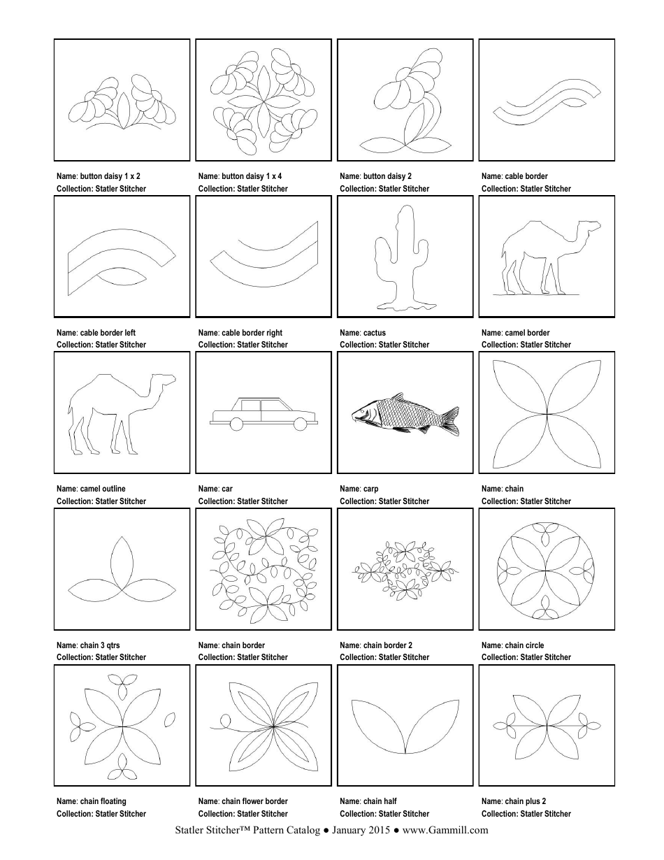 Stitching Pattern Templates, Page 26