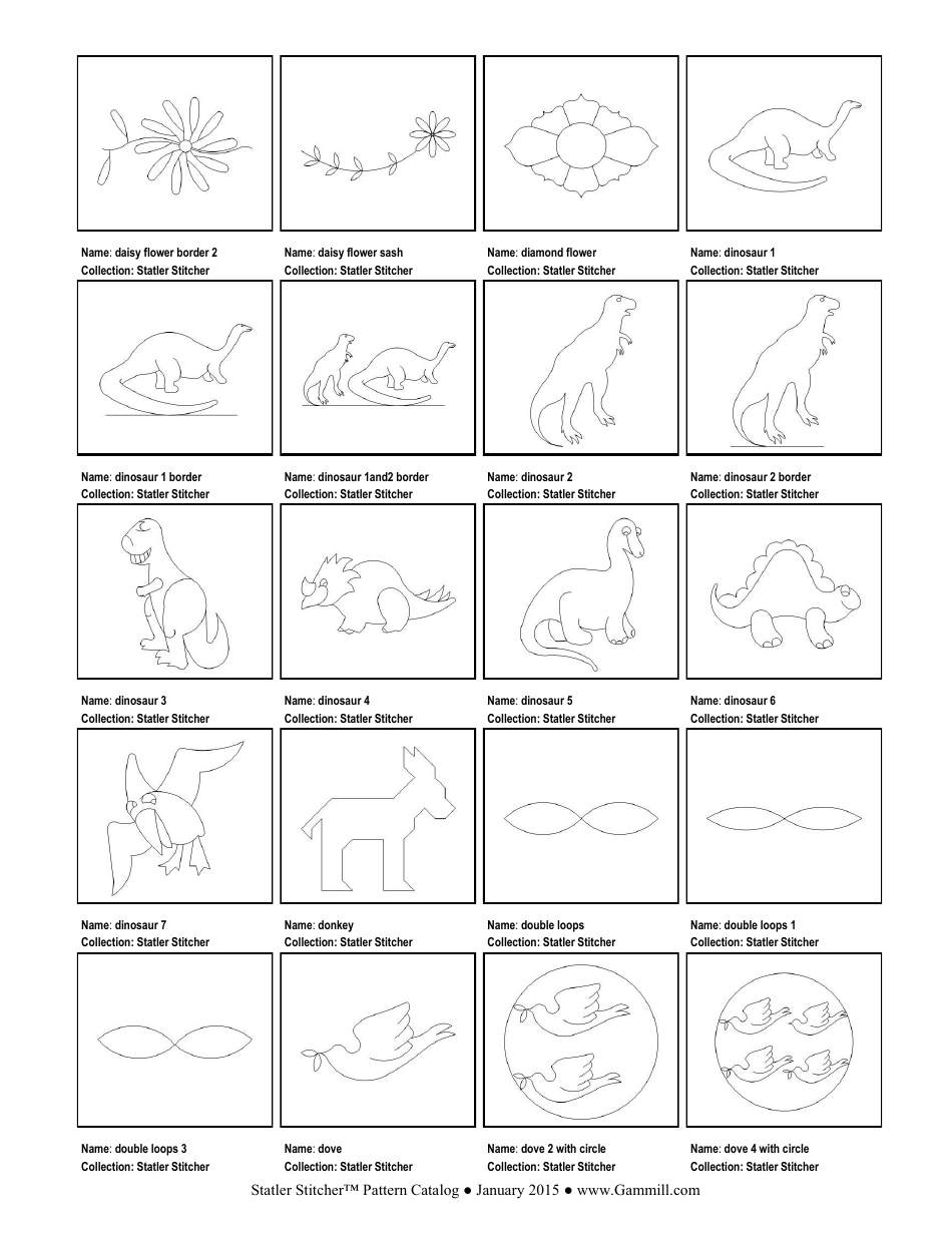 Stitching Pattern Templates, Page 28