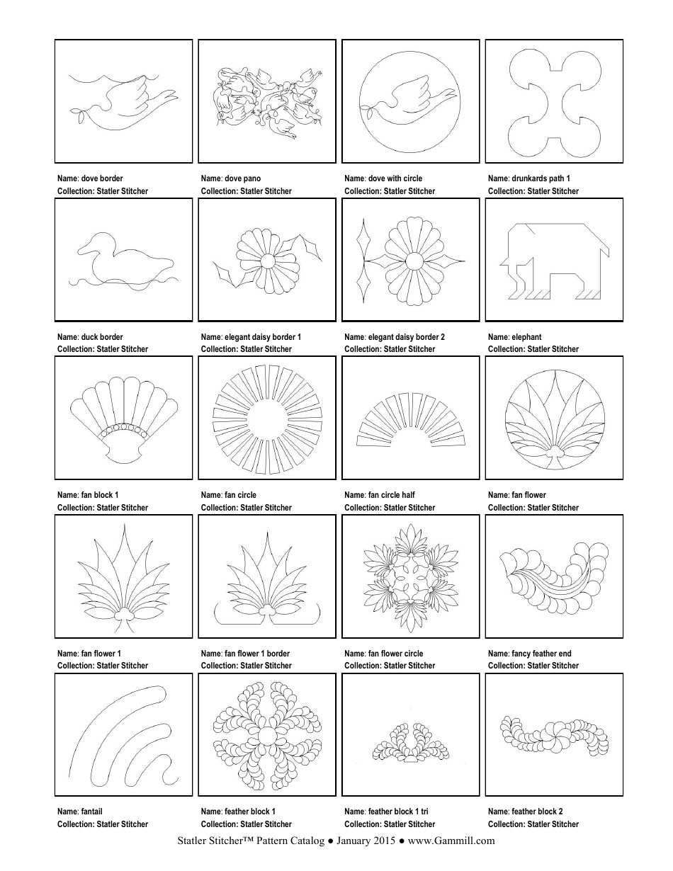 Stitching Pattern Templates, Page 29