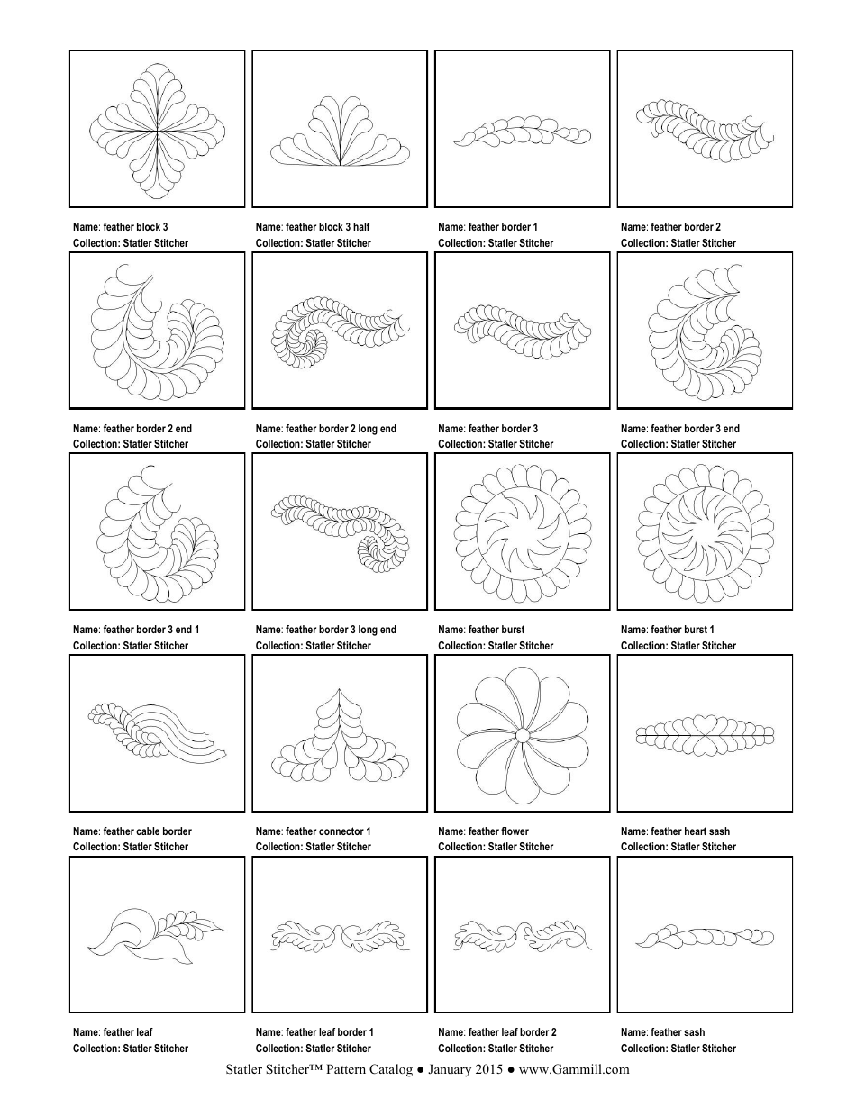 Stitching Pattern Templates, Page 30