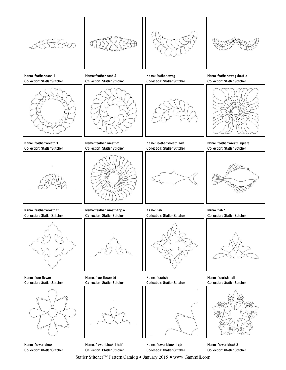 Stitching Pattern Templates, Page 31