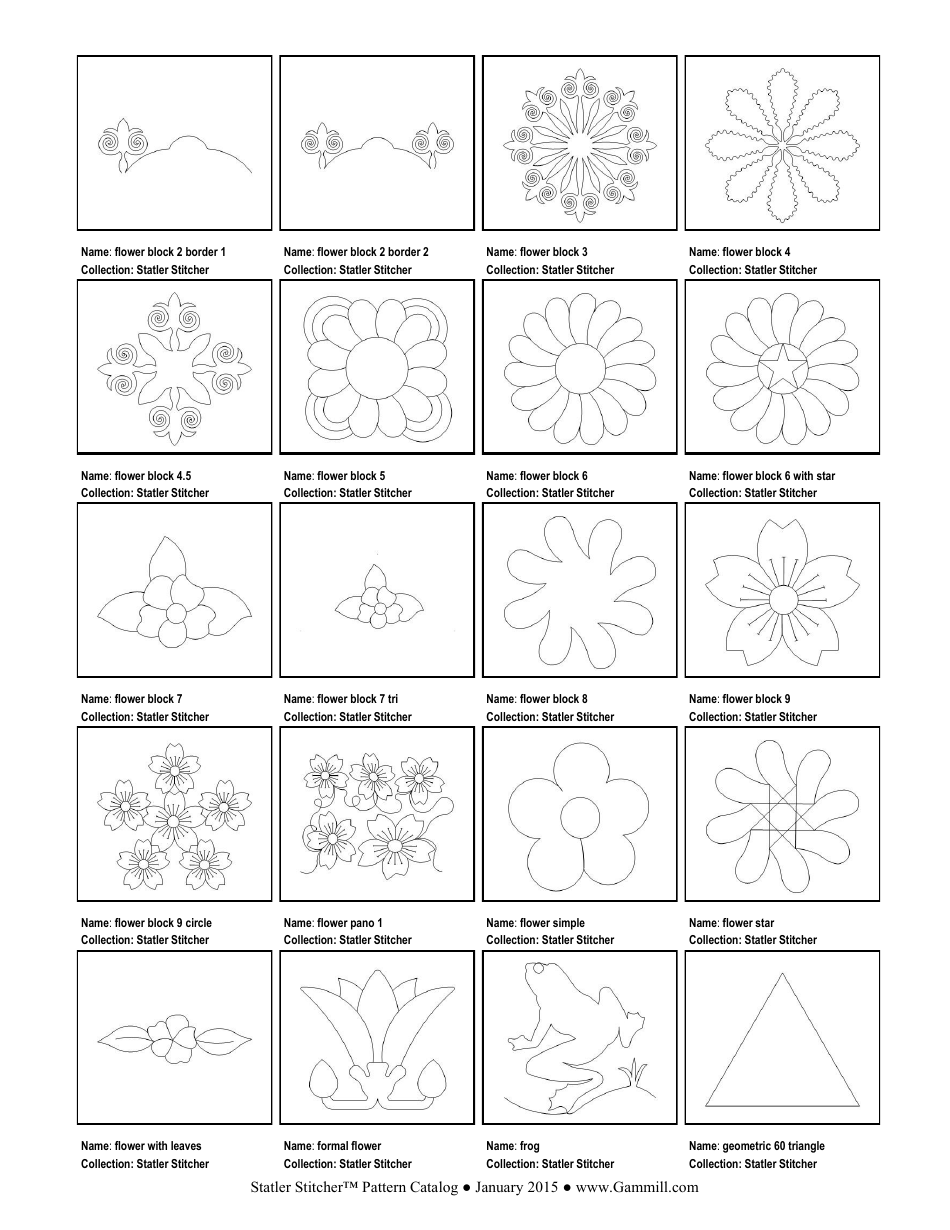Stitching Pattern Templates, Page 32