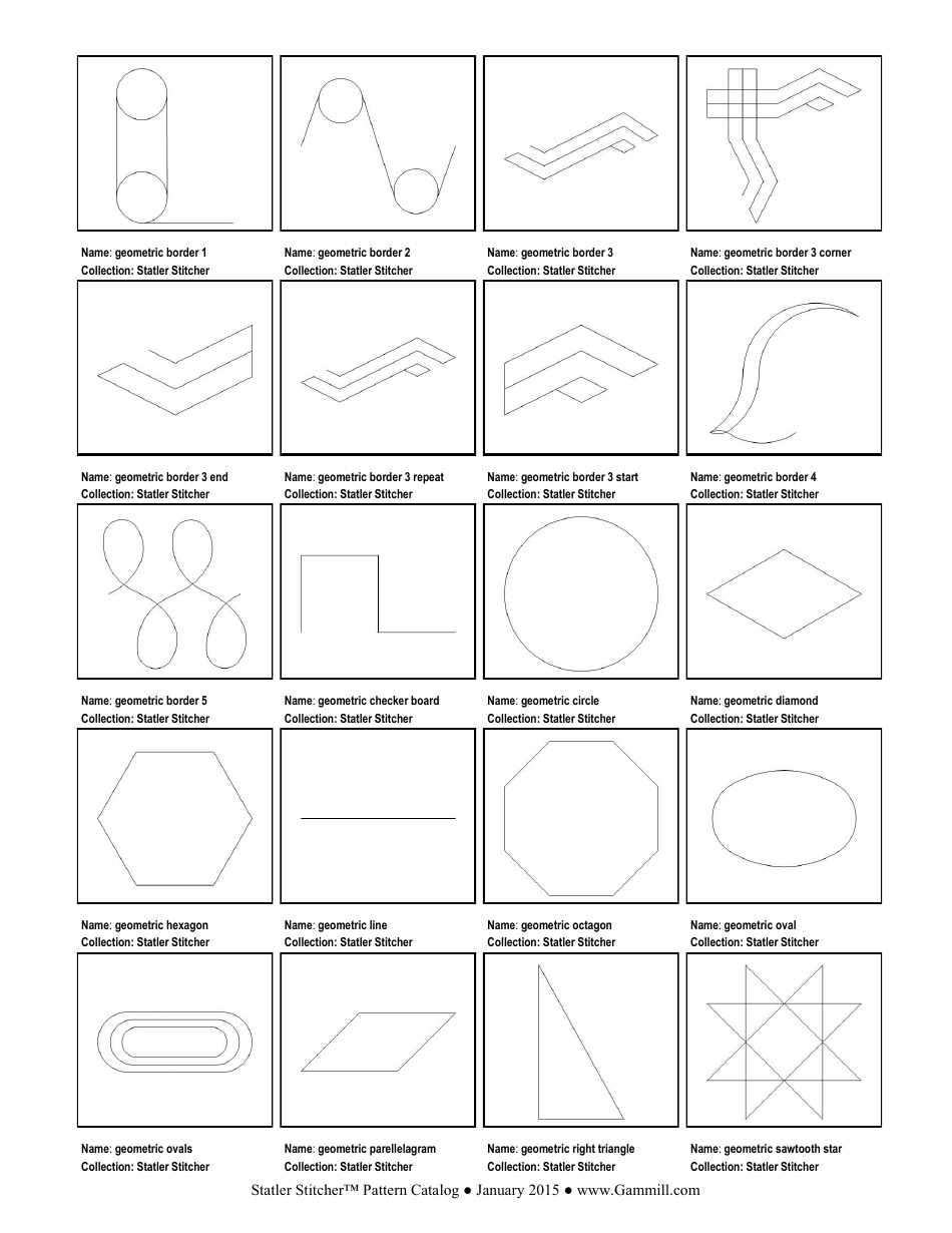 Stitching Pattern Templates, Page 33