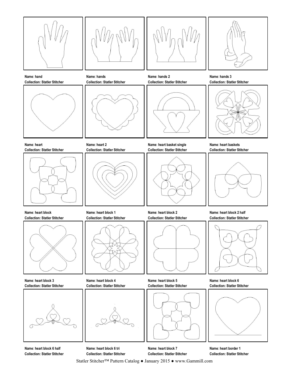 Stitching Pattern Templates, Page 35