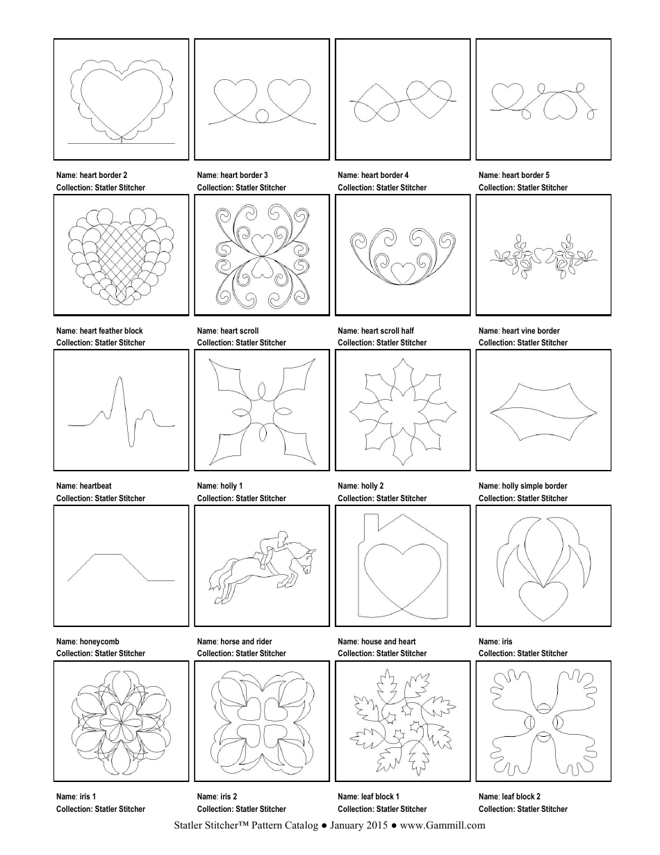 Stitching Pattern Templates, Page 36