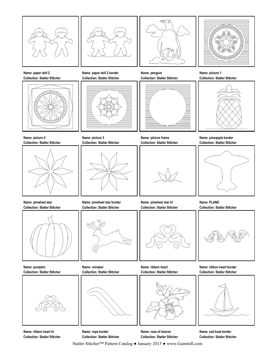 Stitching Pattern Templates, Page 39