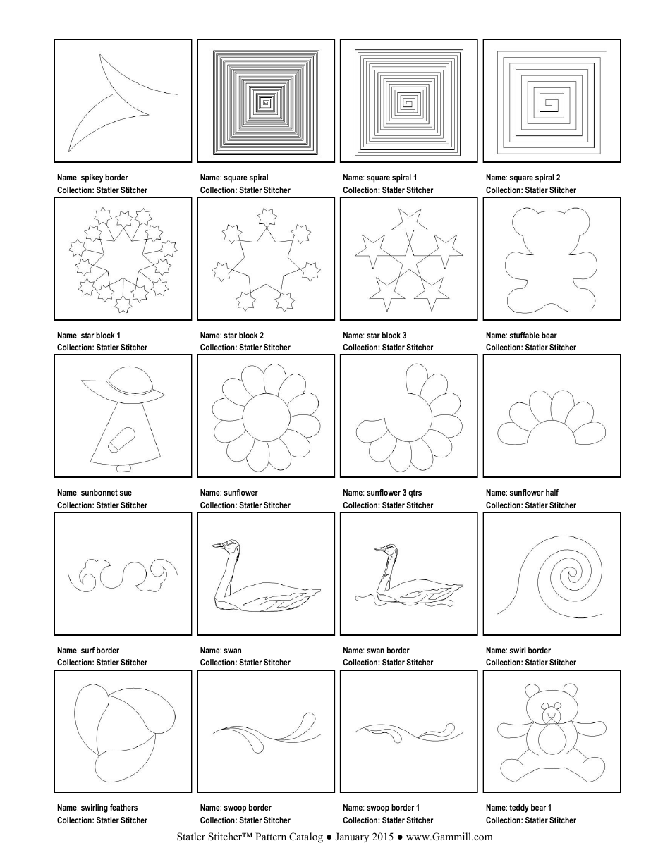 Stitching Pattern Templates, Page 41