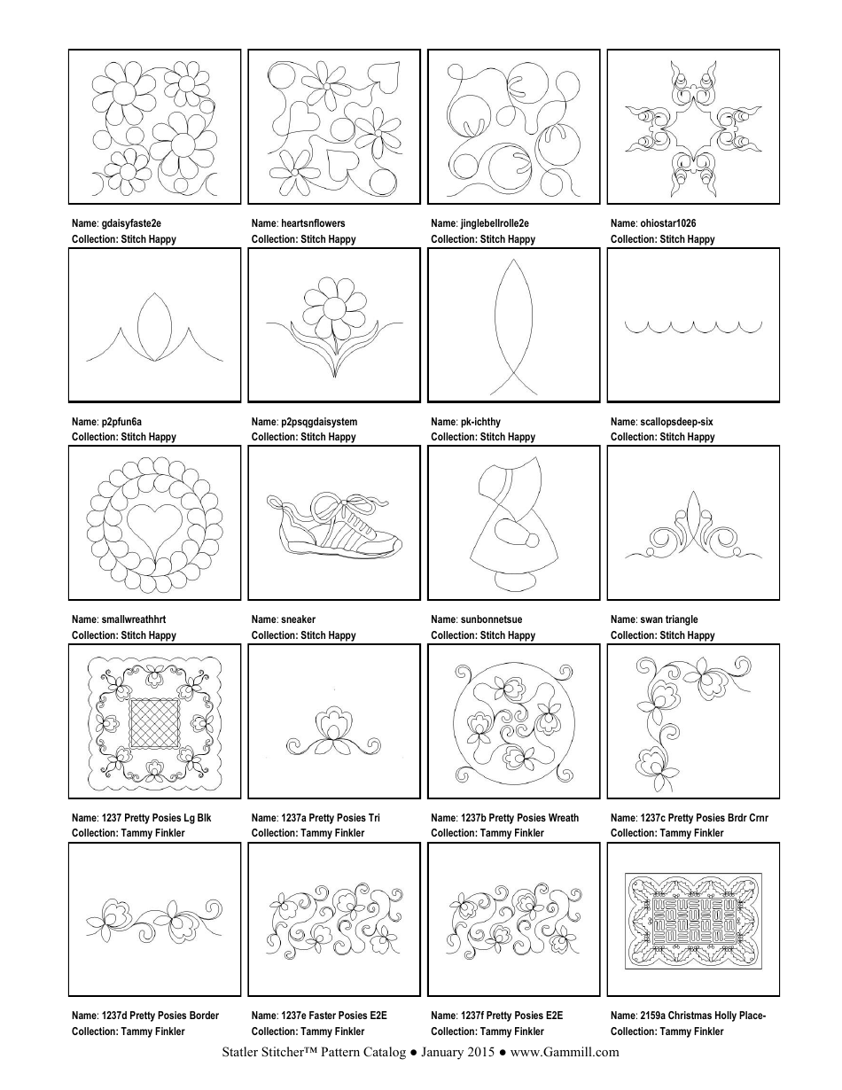 Stitching Pattern Templates, Page 44
