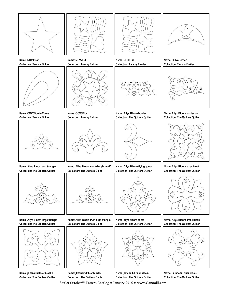 Stitching Pattern Templates, Page 45