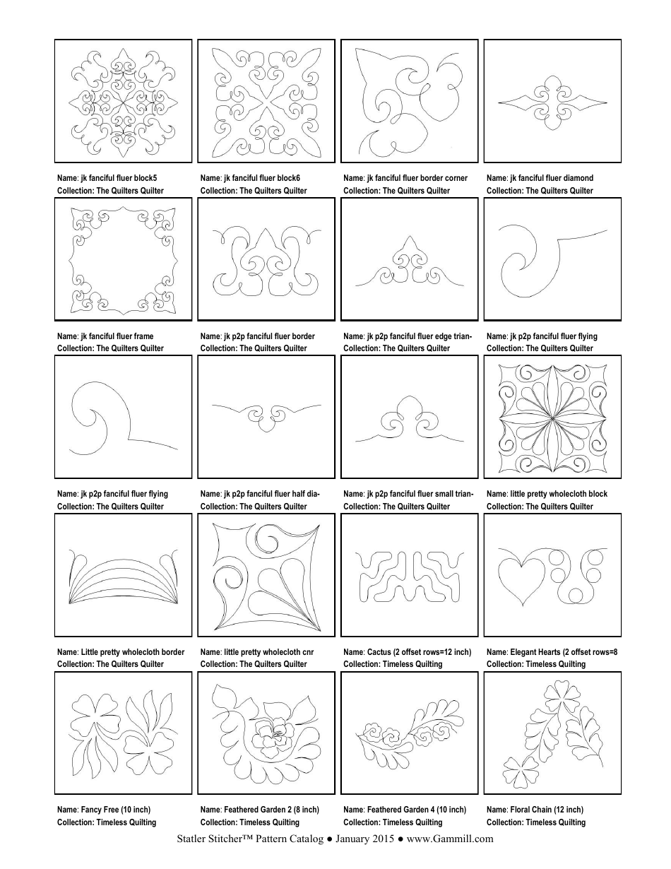 Stitching Pattern Templates, Page 46